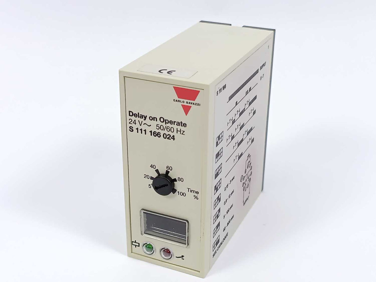 Carlo Gavazzi S 111 166 024 Delay on Operate 24V~ 50/60Hz