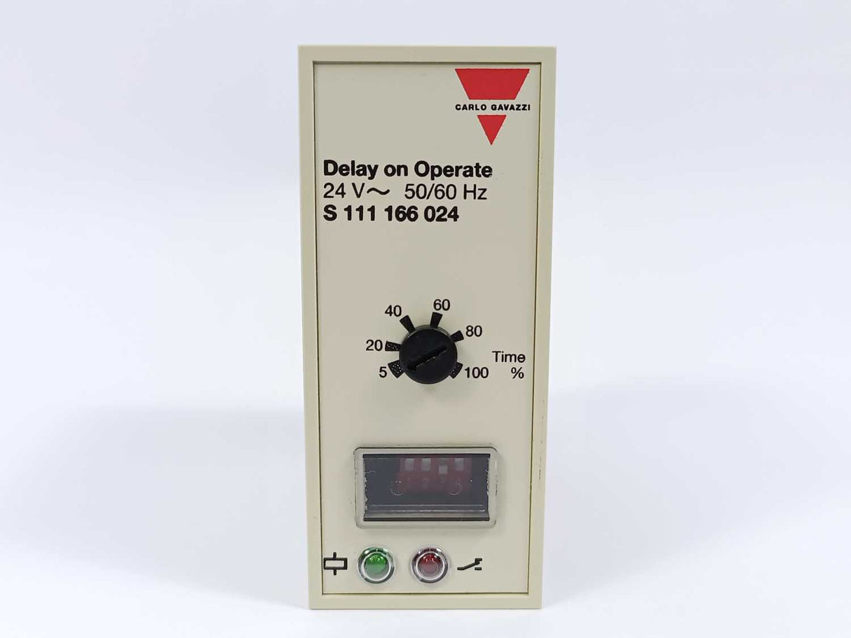 Carlo Gavazzi S 111 166 024 Delay on Operate 24V~ 50/60Hz