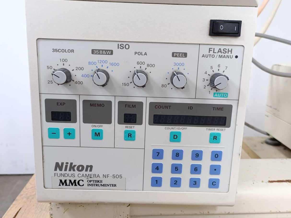 Nikon NF-505 Fundus Retinal Camera, With: Nikon-GX-35 Camera