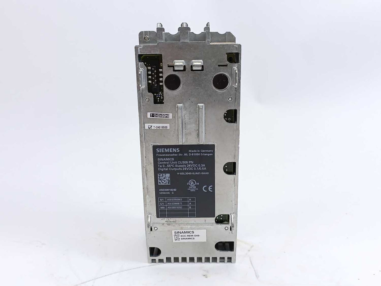 Siemens 6SL3040-0JA01-0AA0 Sinamics S110 Control Unit CU305 DP