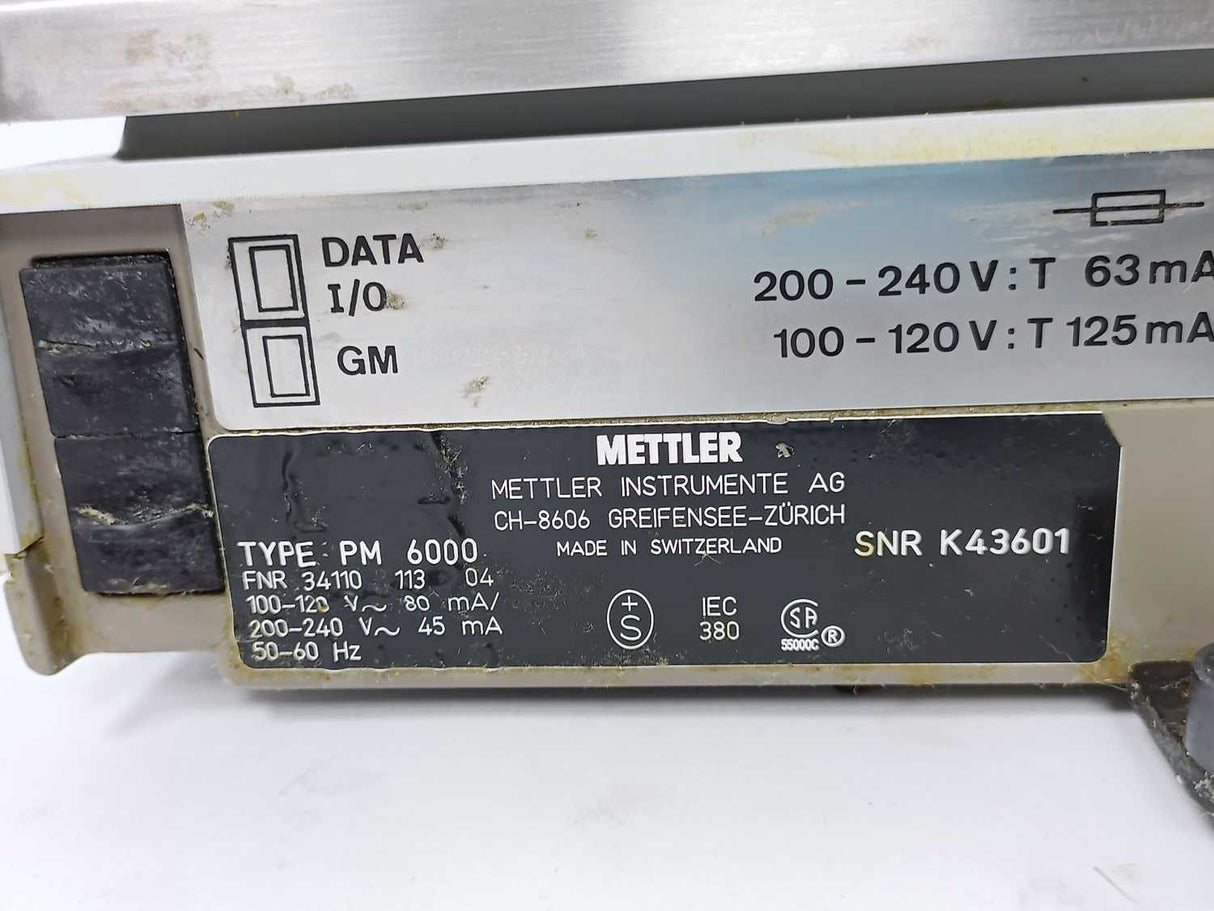 Mettler PM6000 Scale