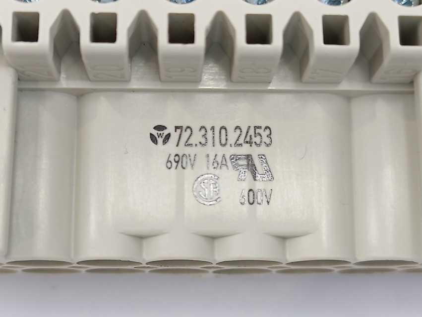 Wieland 72.310.2453.0 BAS STS 24 2,5 69 Male Insert 9 Pcs.