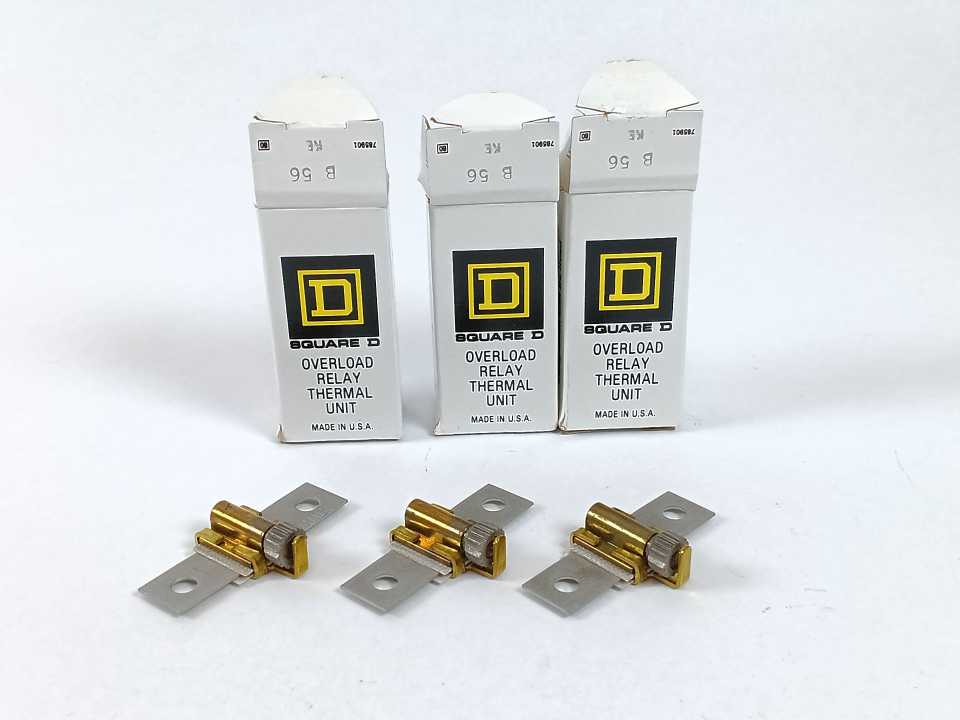 Square D B 6.25 Overload Relay Thermal Unit Batch 3 Pcs.