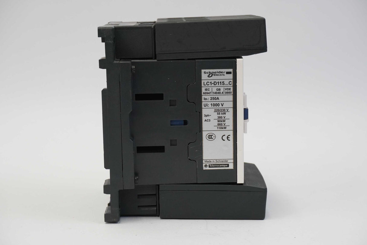Schneider Electric LC1-D115 TeSys D Series AC Magnetic Contactor with LAEN22