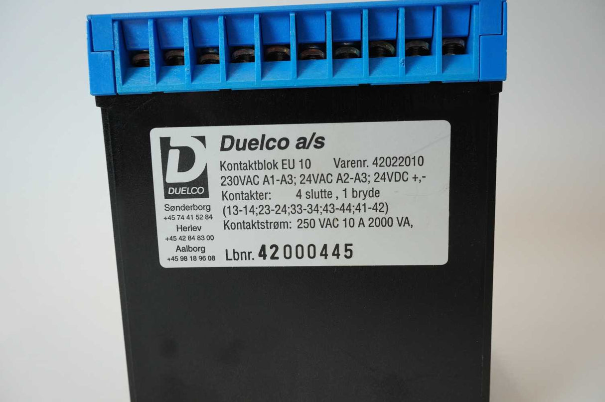 Duelco 42022010 Kontaktblok EU 10