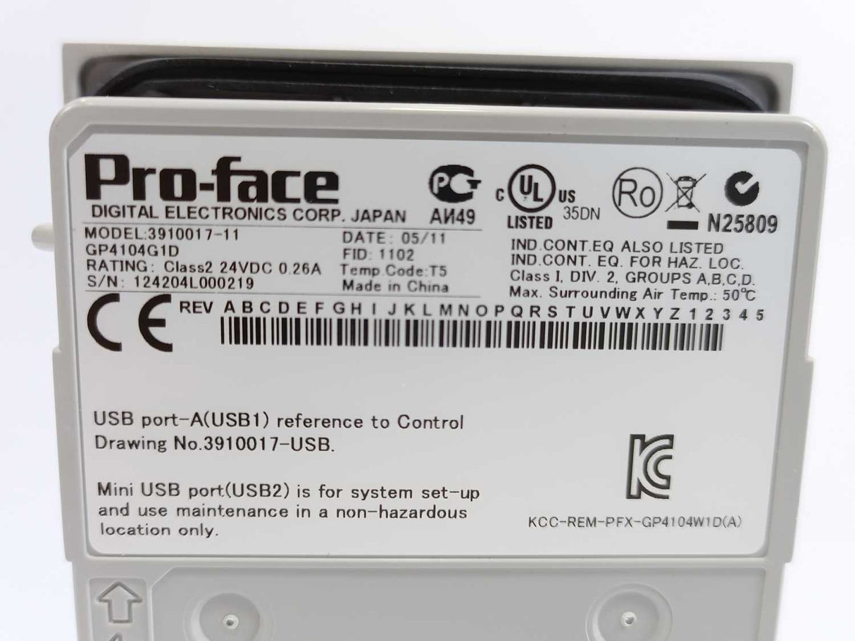 Pro-Face GP4104G1D 3" HMI