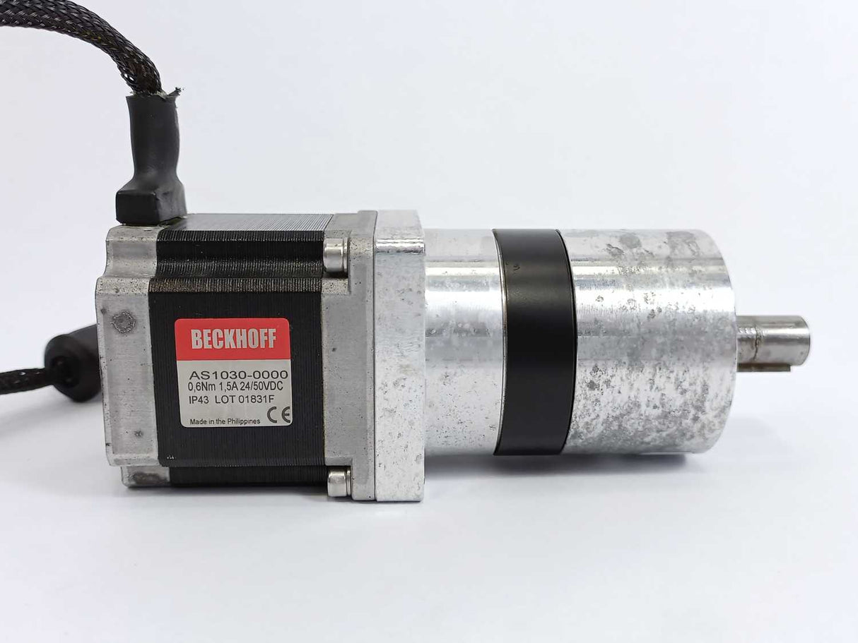 Beckhoff AS1030-0000 Stepper Motor w/ AG1000-+PM52.7.06/01 Planetary Gearbox