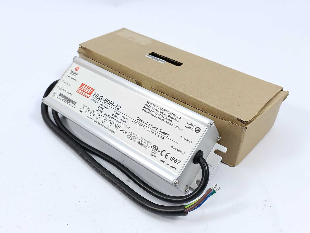 Mean Well HLG-80H-12 Class 2 12VDC 5A Power Supply