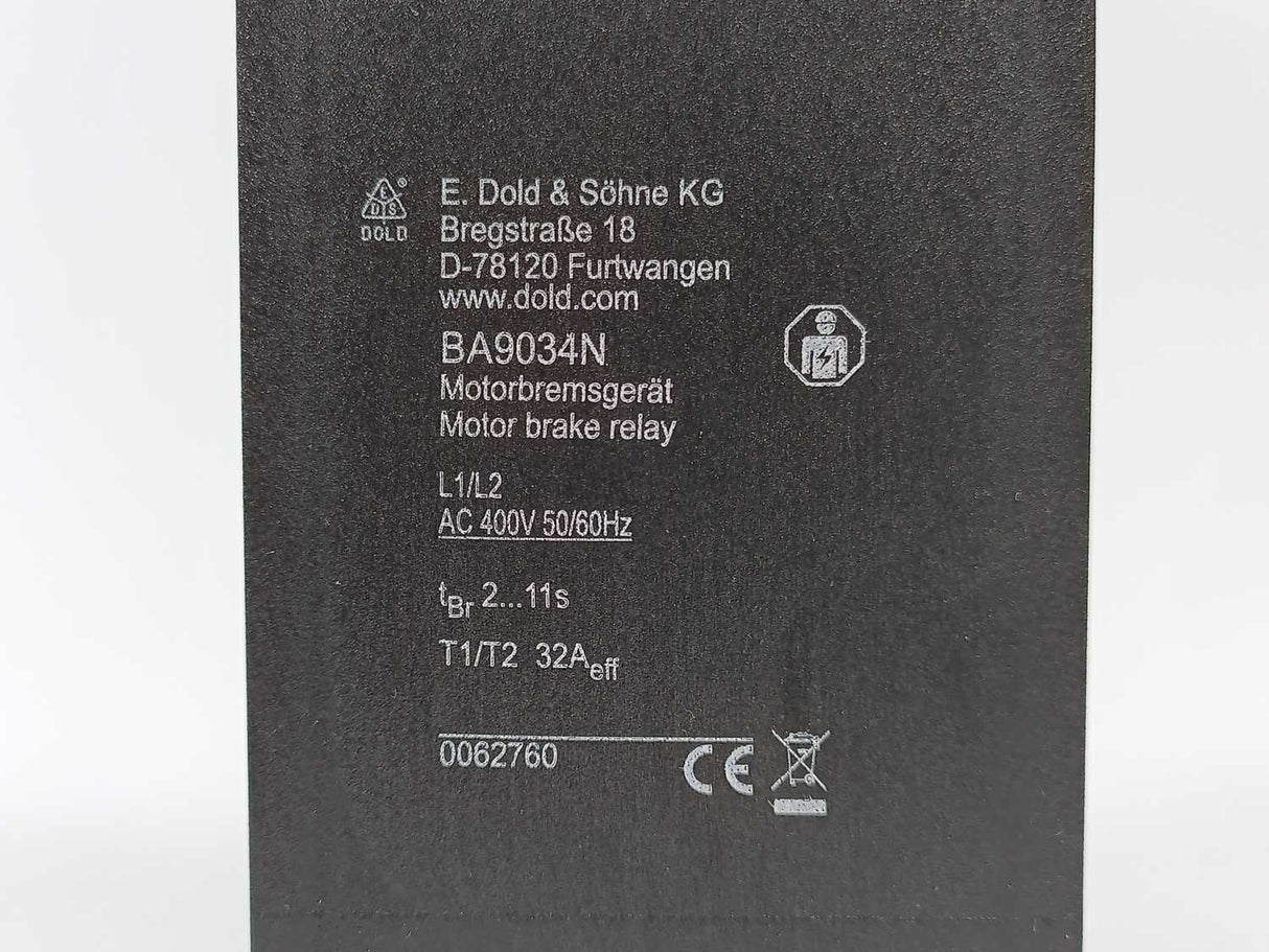 E.Dold & Söhne BA9034N Motor Break Relay Ministop