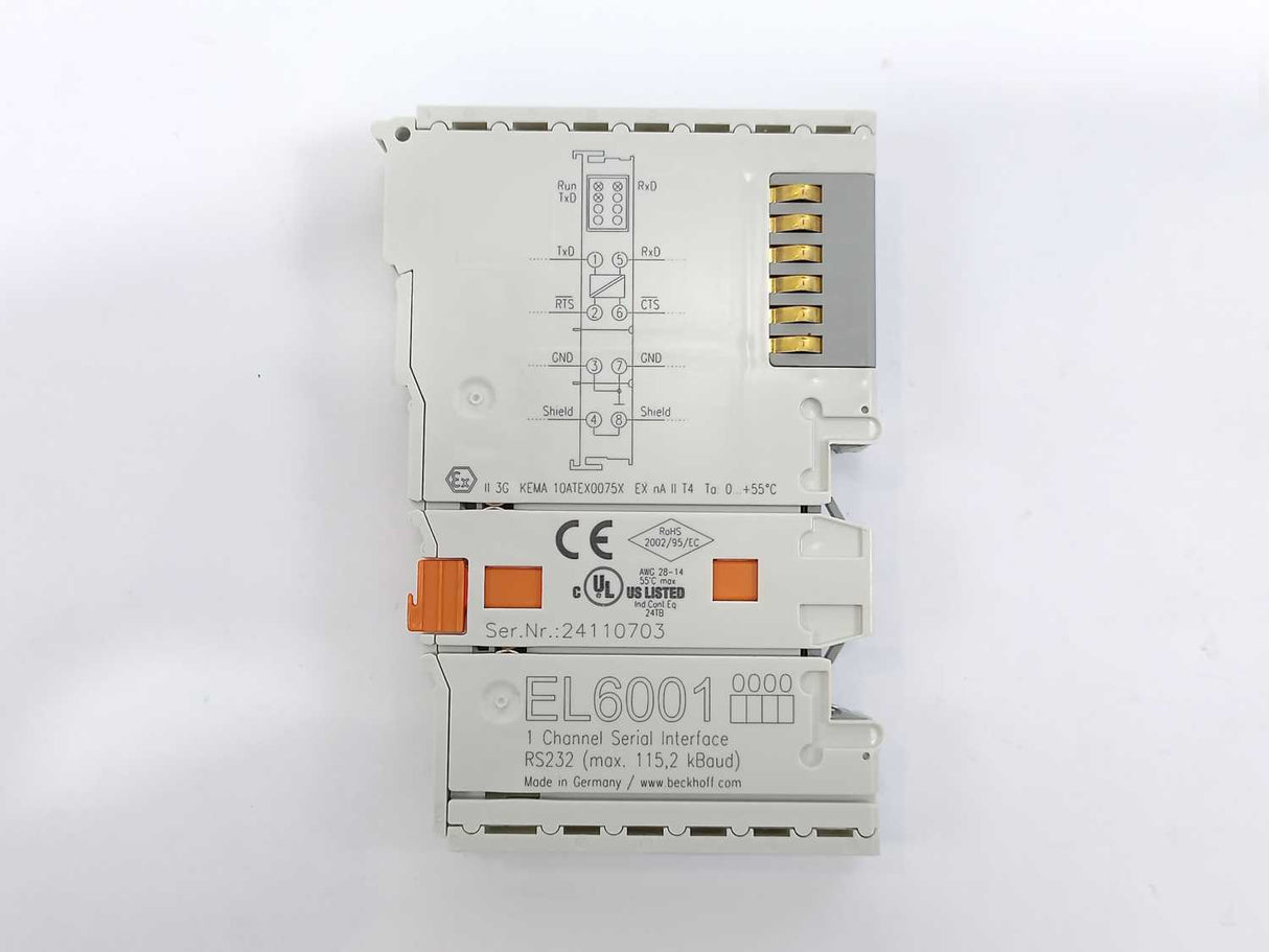 Beckhoff EL6001 1 Channel Serial Interface, RS232