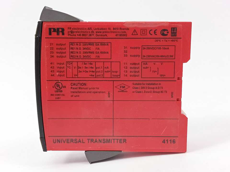 PR Electronics 4116 Universal Transmitter