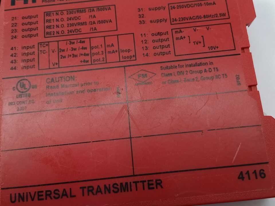 PR Electronics 4116 Universal Transmitter
