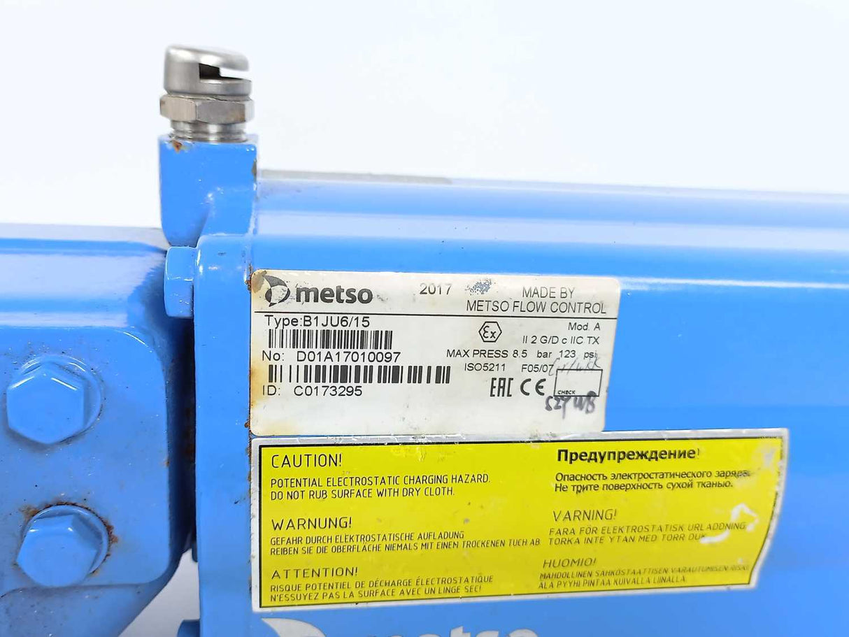 Metso / Neles B1JU6/15 Pneumatic Actuator B1JU6/15