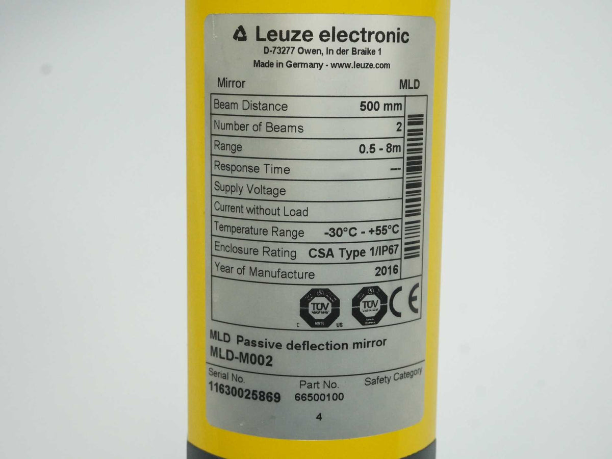 Leuze Electronic 66500100 MLD-M002 Passive Deflection Mirror