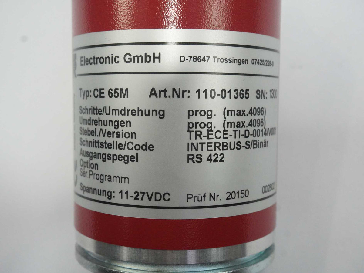 TR Electronic 110-01365 CE 65M RS 422 Multiturn Encoder