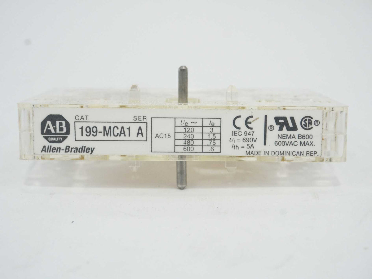 AB 199-MCA1 199-MCA1 Series A Auxiliary Contact Block