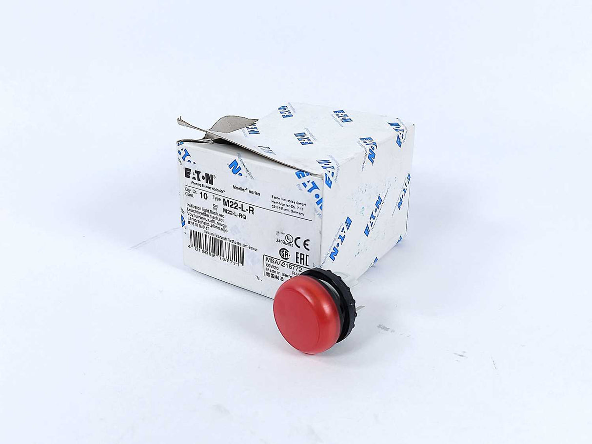 Eaton M22-L-R Indicator Light, Flush Red, Batch of 10 pcs.