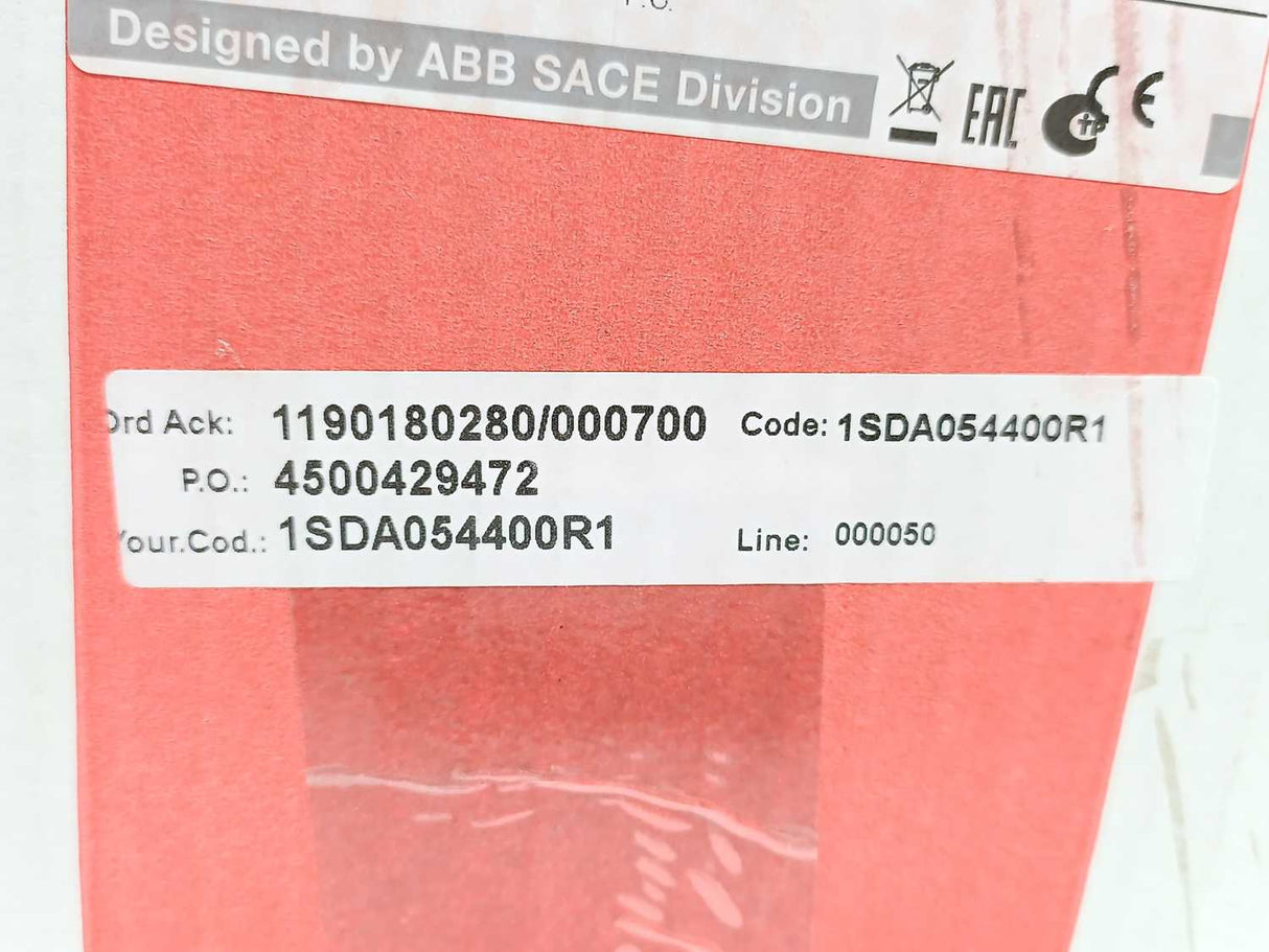 ABB 1SDA054400R1 T5N 630 PR221DS-LS/I Circuit Breaker