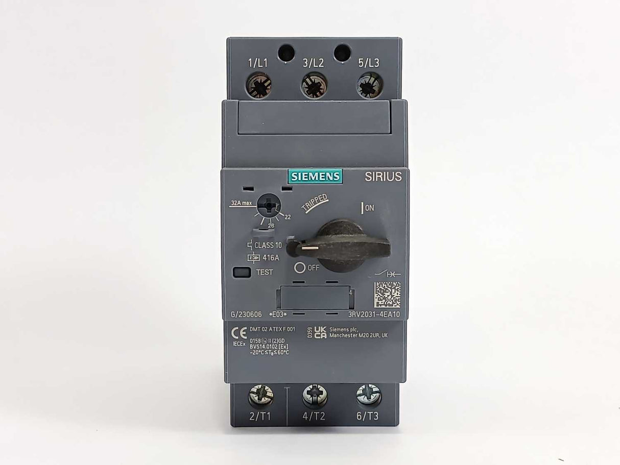 Siemens 3RV2031-4EA10 Circuit Breaker for Motor Protection. 22-32A