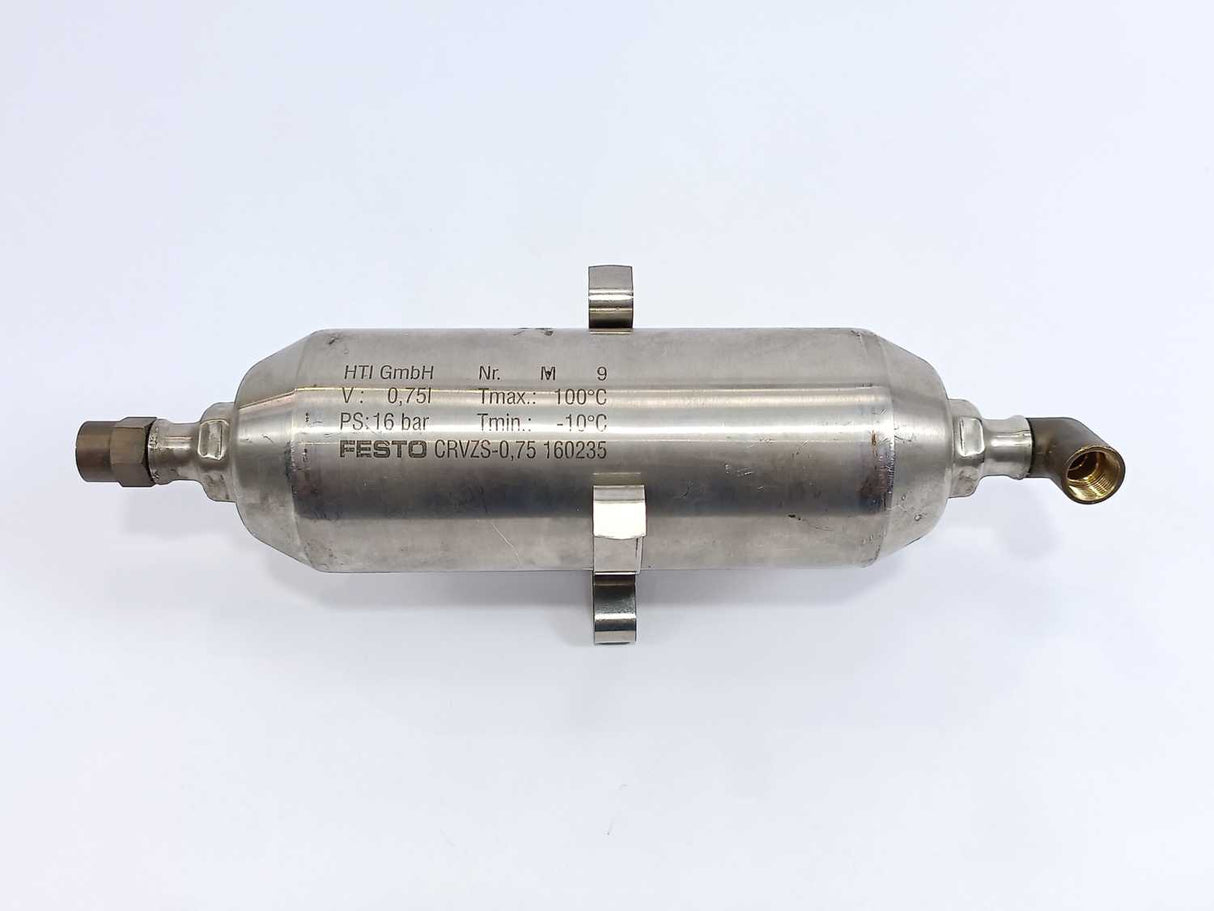 Festo CRVZS-0,75 160235 Air Reservoir High-Alloy Stainless Steel