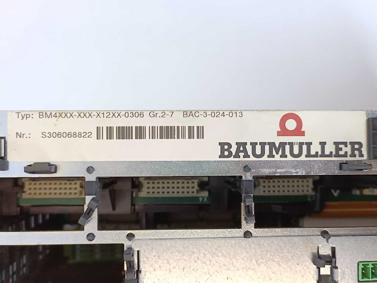 Baumüller BM4433-ZI2-01205-0306 Servo Drive w/ BM4XXX-XXX-X12XX-0306 Gr. 2-7