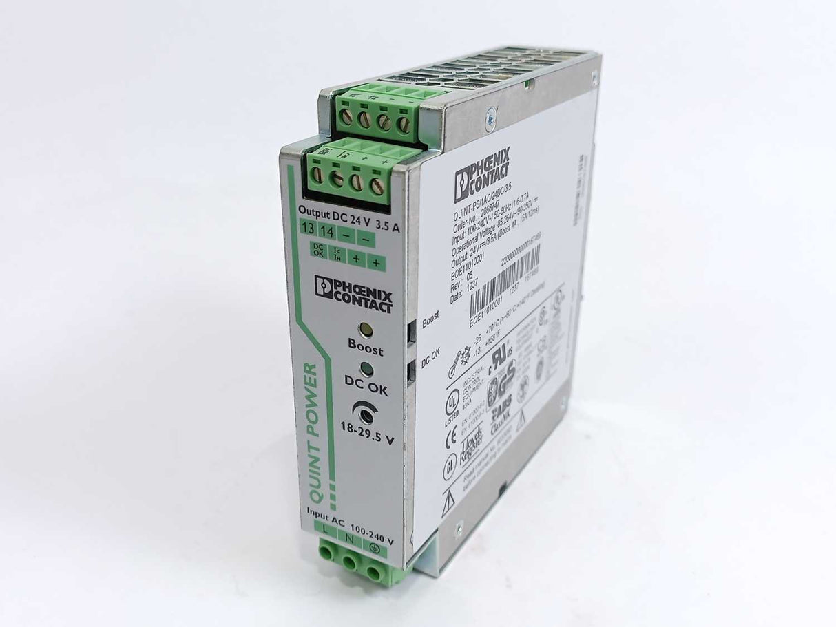 Phoenix Contact 2866747 QUINT-PS/1AC/24DC/3.5A Power Supply