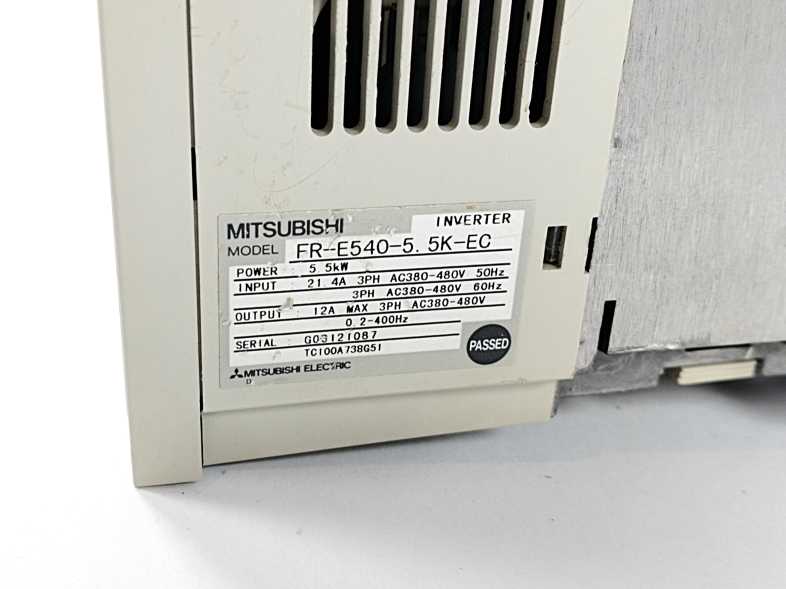 Mitsubishi FR-E540-5.5K-EC Inverter Drive 5.5kW w/ FR-E5NF-H7.5K Noise Filter
