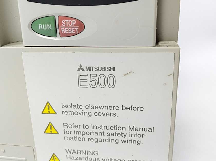 Mitsubishi FR-E540-5.5K-EC Inverter Drive 5.5kW w/ FR-E5NF-H7.5K Noise Filter