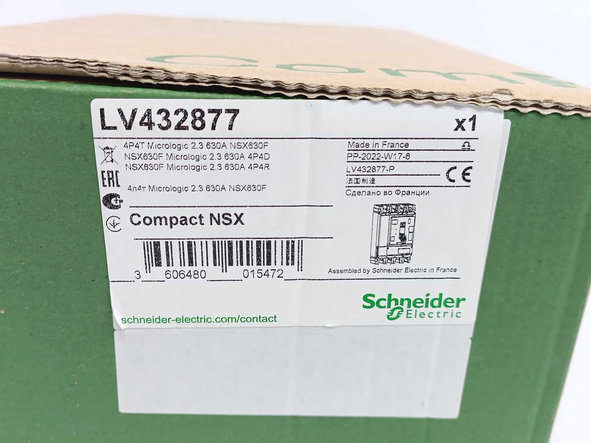 Schneider Electric LV432877 ComPact NSX630F Circuit Breaker