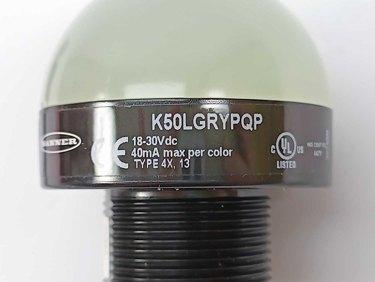 BANNER 74967 K50LGRYPQP 3-Color General Purpose Indicator