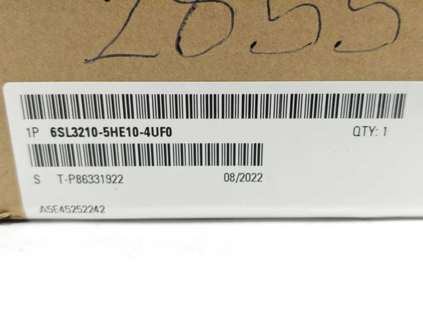 Siemens 6SL3210-5HE10-4UF0 SINAMICS S210 Frequency Converter