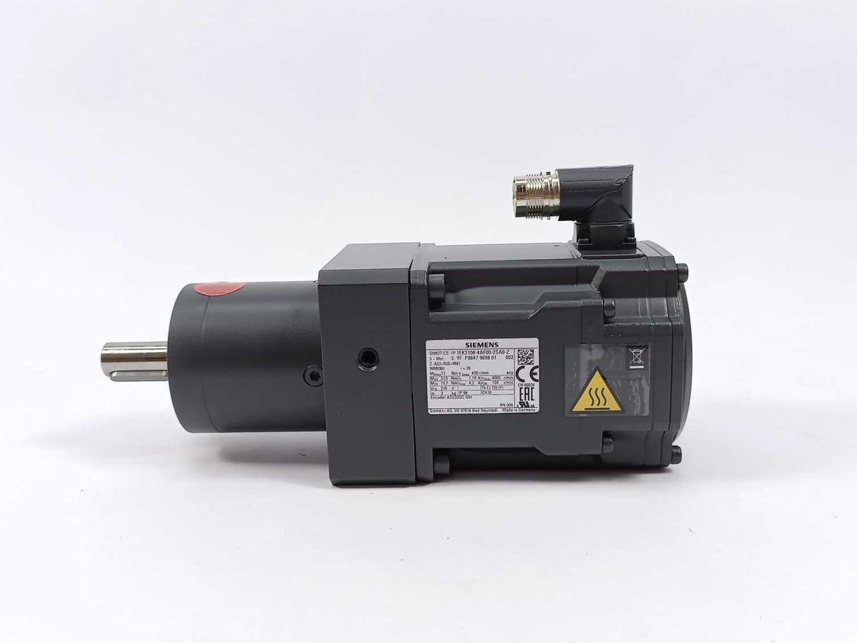 Siemens 1FK2104-4AF00-2SA0-Z Electric Motor - Inverter Duty i:20