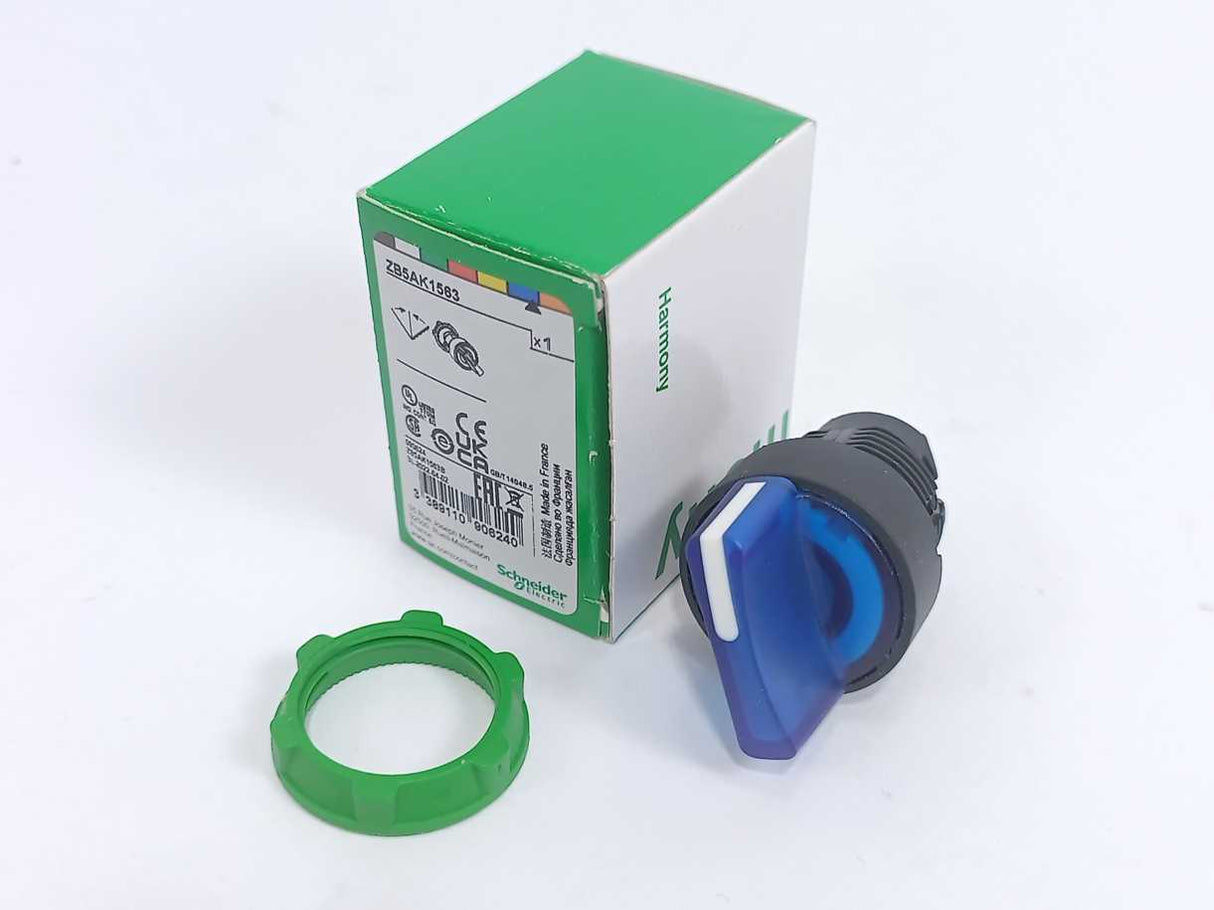 Schneider Electric ZB5AK1563 Blue Illuminated Selector Switch Head