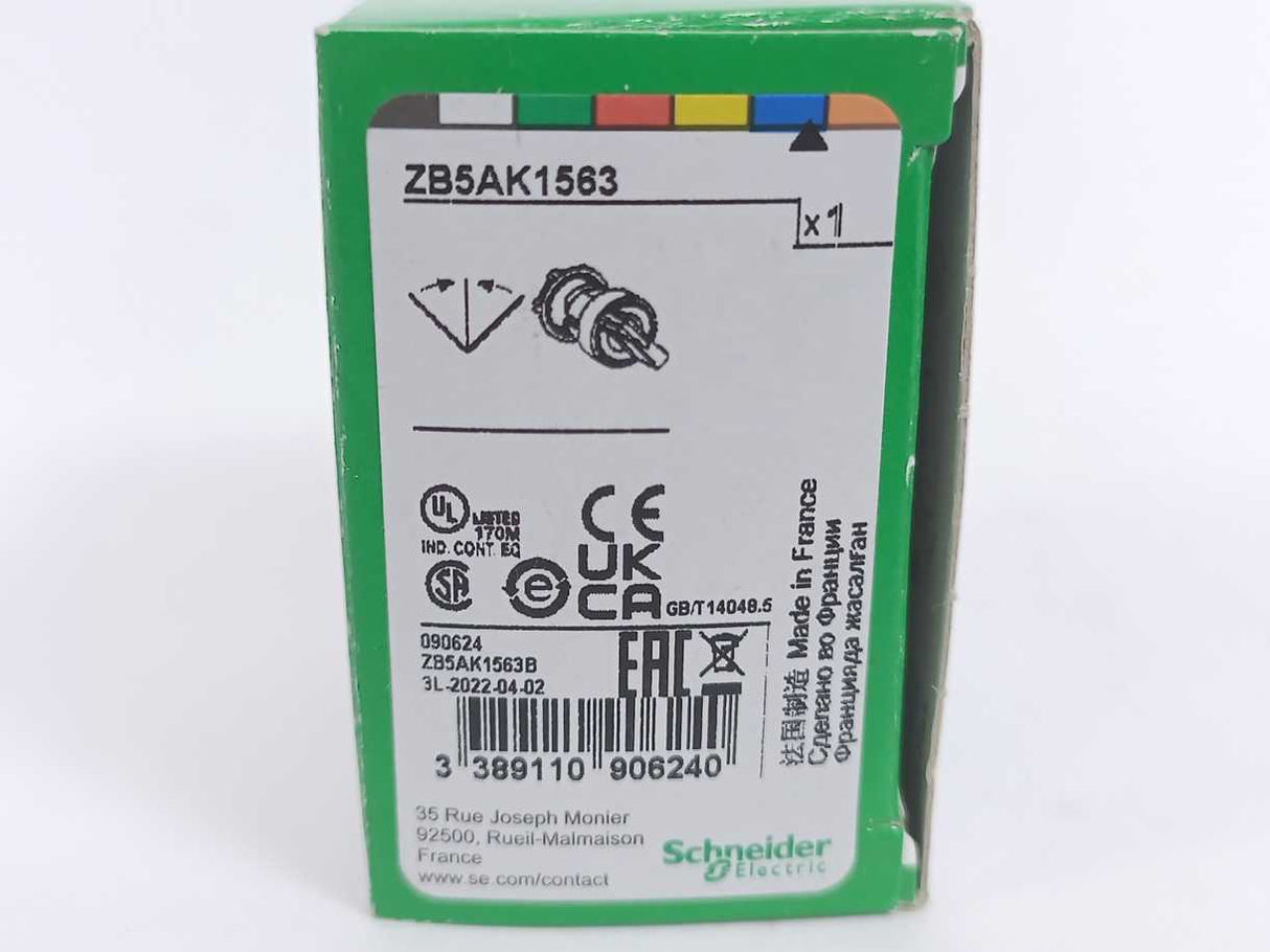 Schneider Electric ZB5AK1563 Blue Illuminated Selector Switch Head