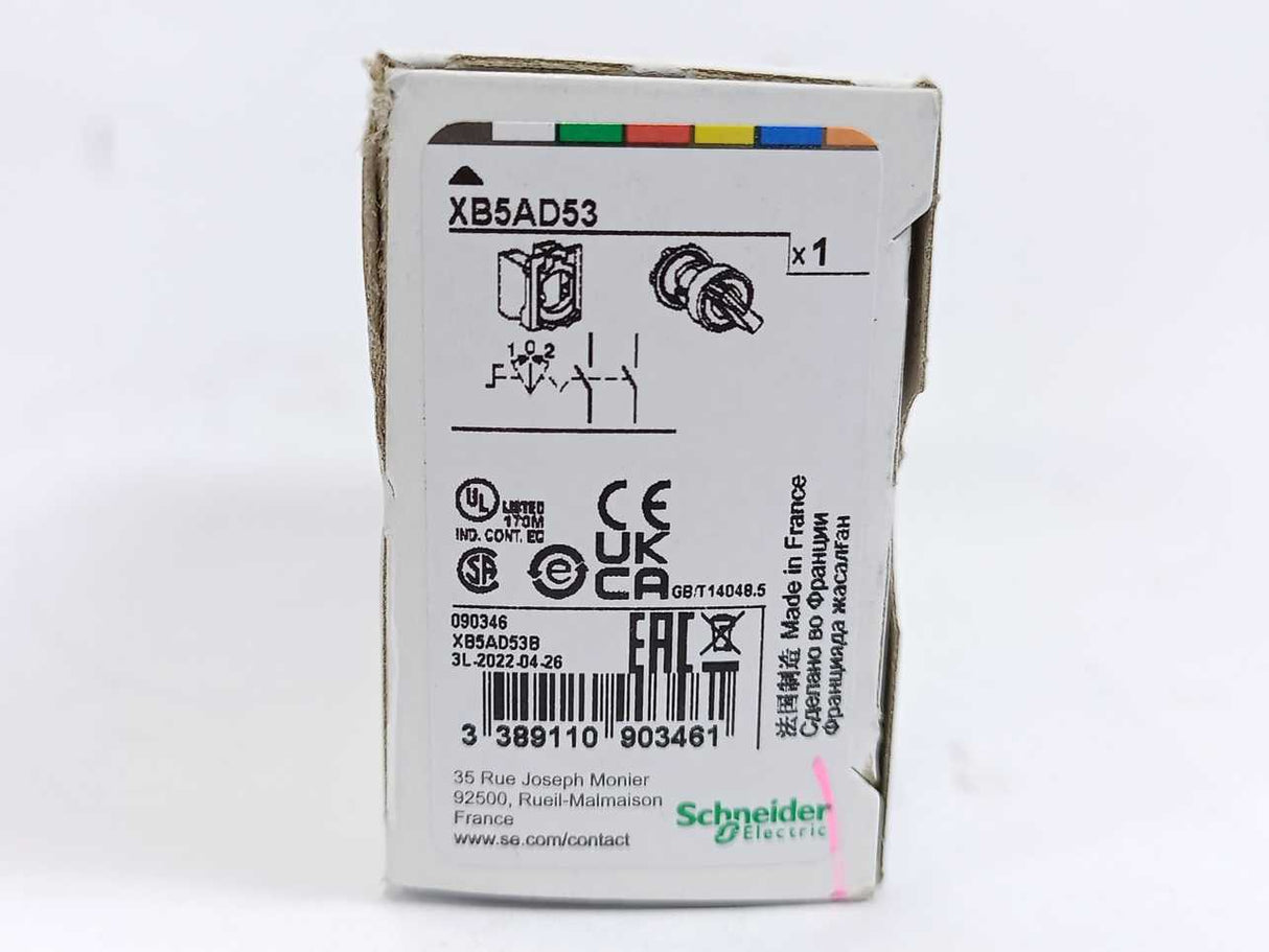 Schneider Electric XB5AD53 Selector Switch