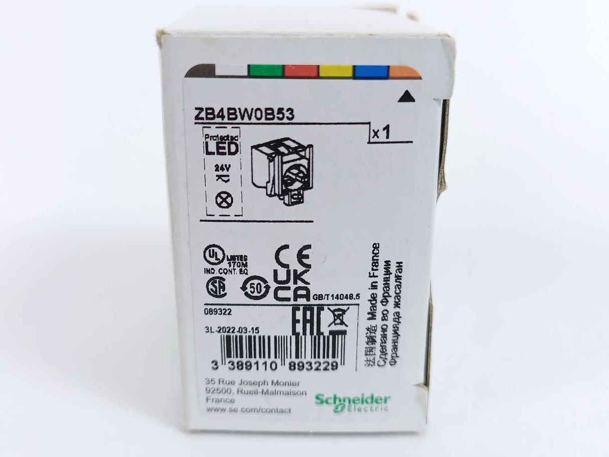 Schneider Electric ZB4BW0B53 Harmony XB4 Metal Push Button