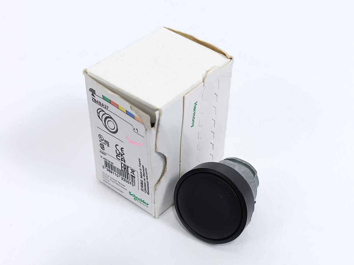 Schneider Electric ZB4BA27 Black Flush Pushbutton Head