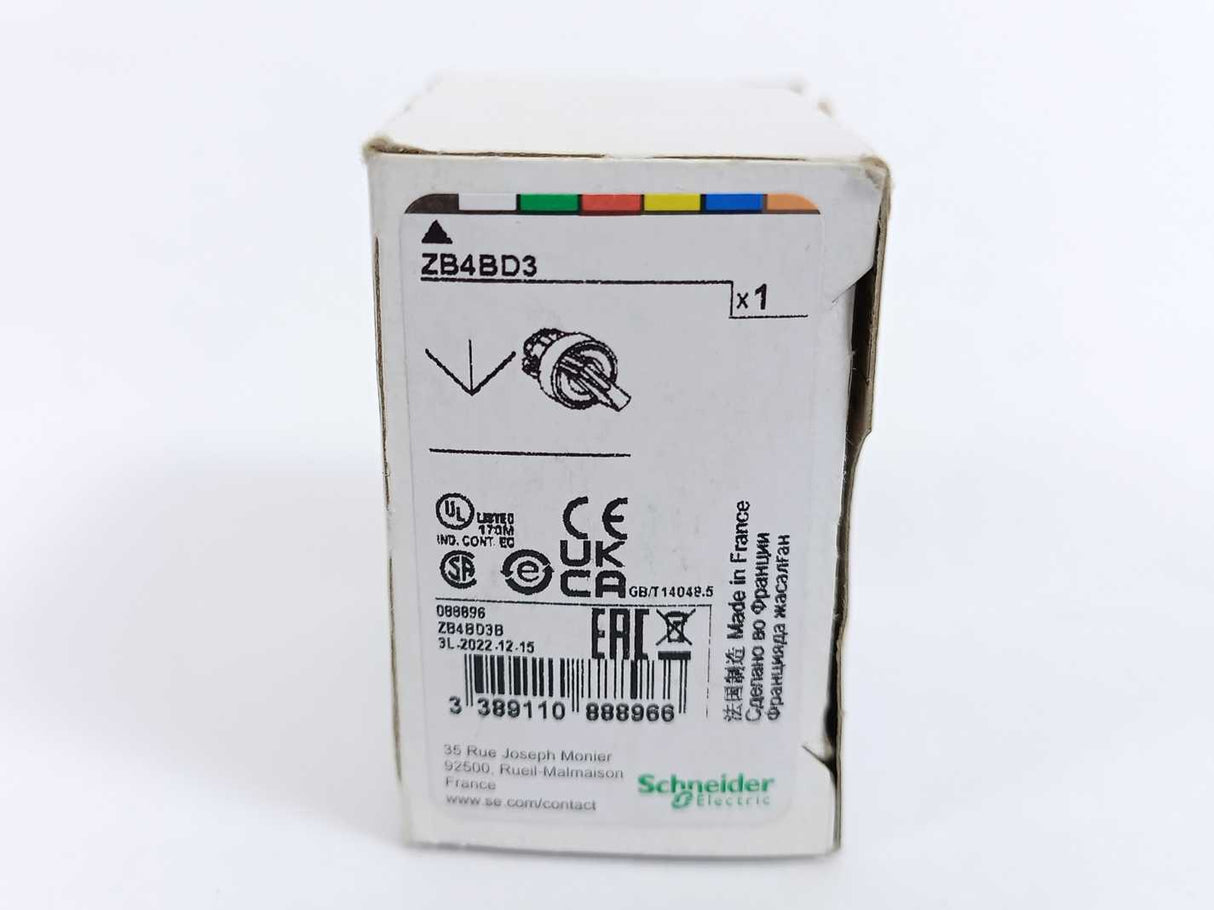 Schneider Electric ZB4BD3 Harmony XB4 Head For Selector Switch