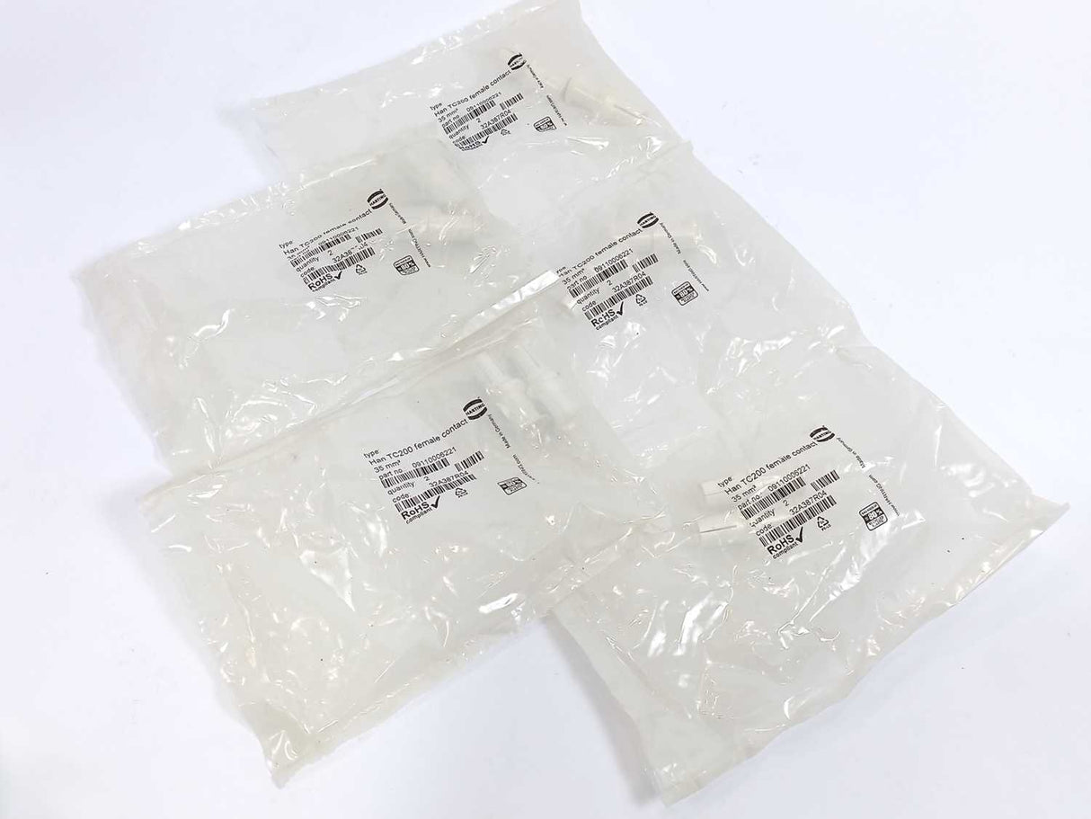 Harting 09110006221 Connectors HAN TC200 Female Contact 35mm2 5 Bags of 2 pcs,