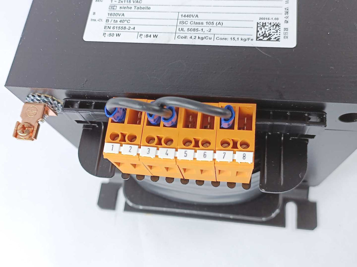 MURR Elektronik 86152 MST 1-Phase Control and Isolation Transformer 1600VA