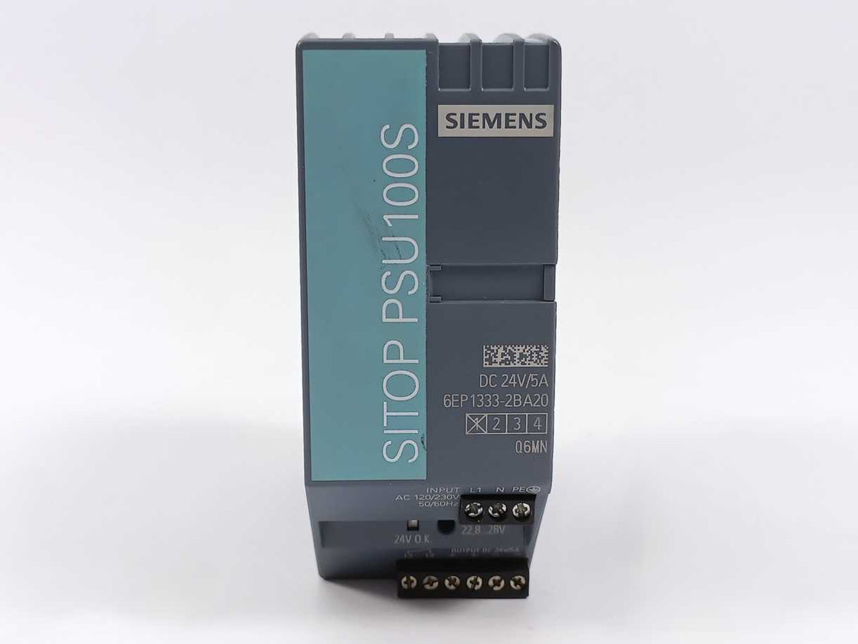 Siemens 6EP1333-2BA20 DC 24V/5A Power Supply