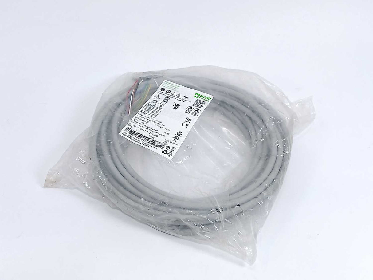 MURR Elektronik 7000-17121-2911000 M12 female 0° A-cod. with Cable Shielded 10m