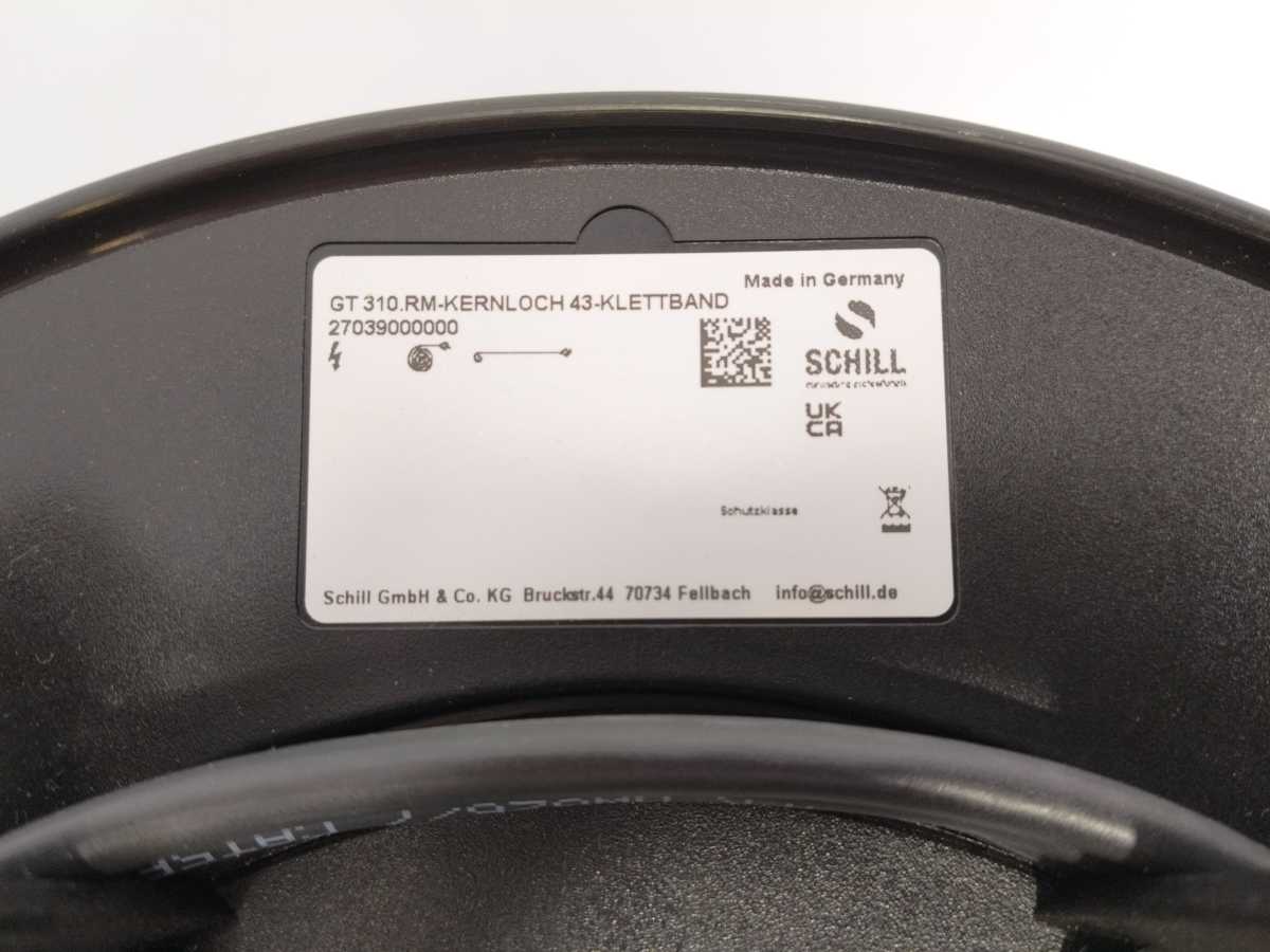 Schill 270 39 000 000 GT310.RM-KERNLOCH43-KLETTBAND, 50m Cable Drum EtherCon