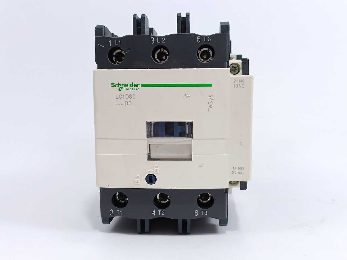 Schneider Electric LC1D80 Contactor w/ 24VAC Coil
