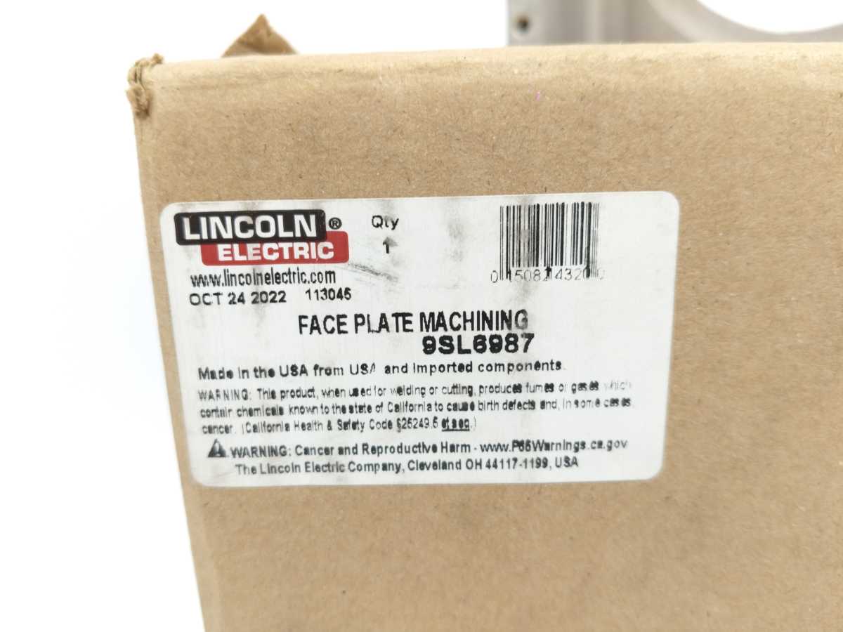 Lincoln Electric 9SL6987 Face Plate Machining