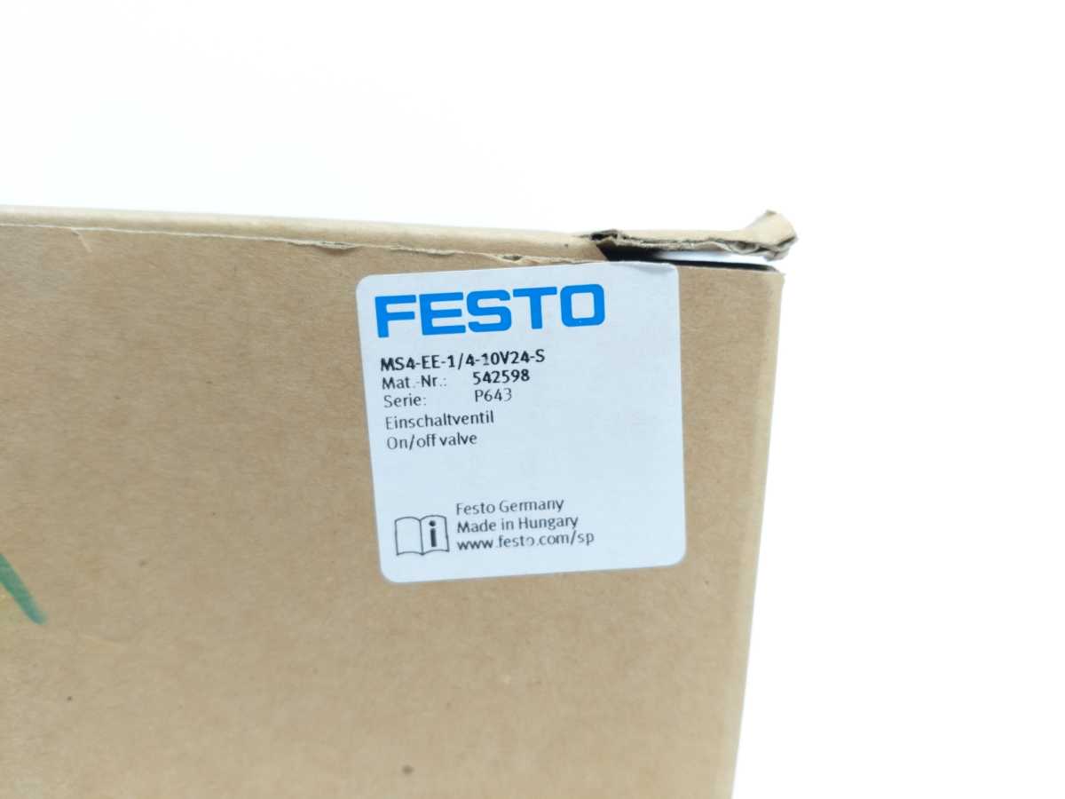 Festo 542598 MS4-EE-1/4-10V24-S On/off valve