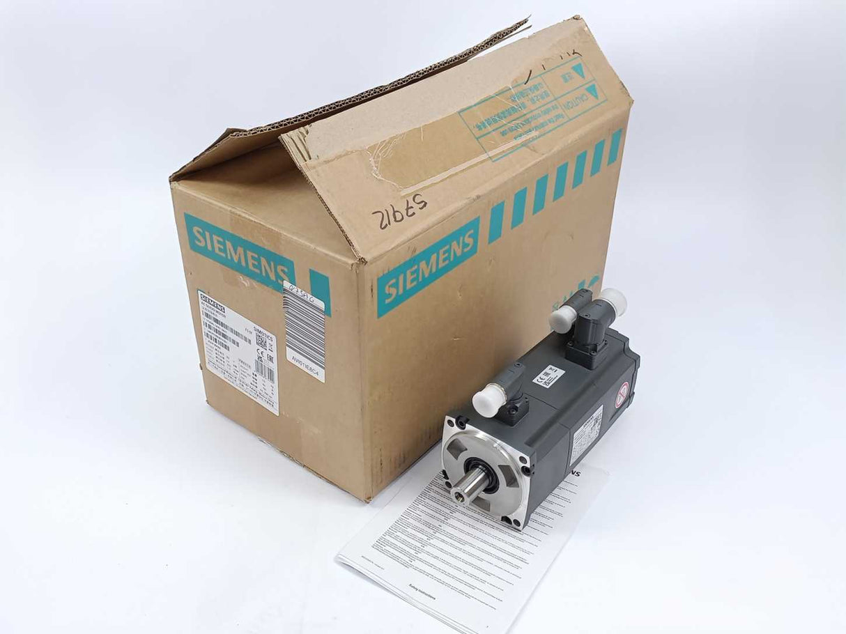 Siemens 1FL6042-1AF61-2AH1 SIMOTICS S-1FL6 3-SERVO MOTOR