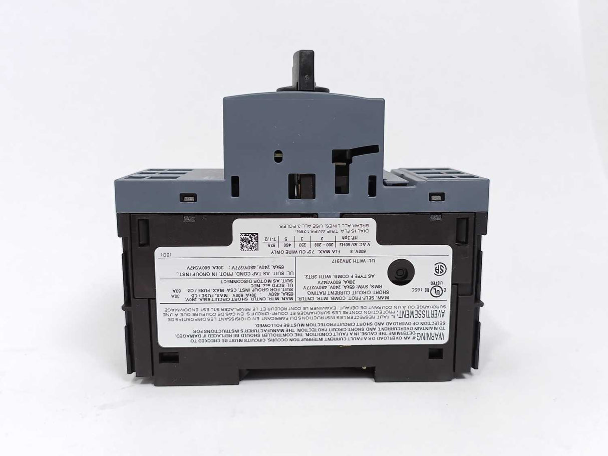 Siemens 3RV2011-1HA20 Circuit Breaker for Motor Protection 5,5-8,0A