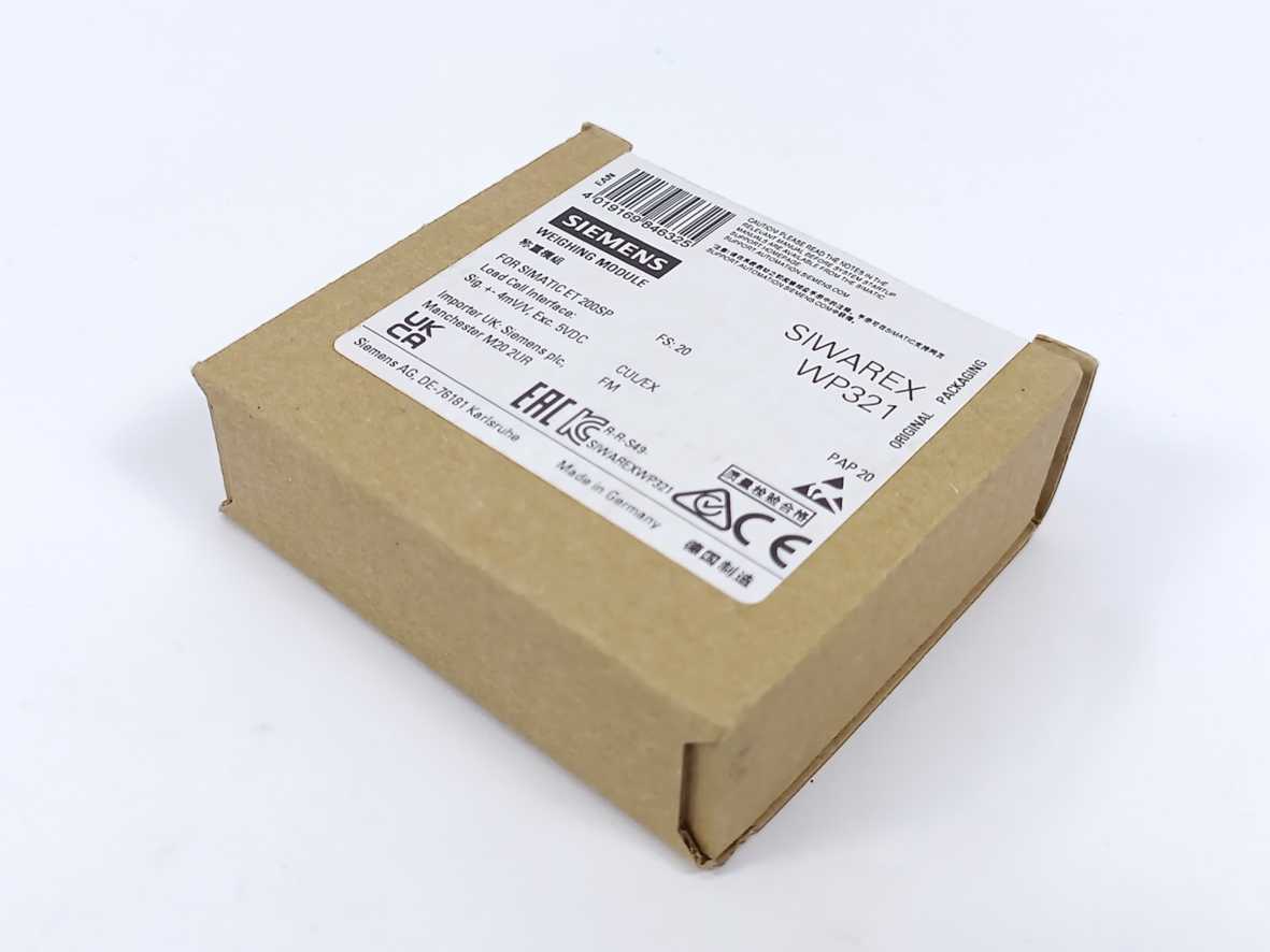 Siemens 7MH4138-6AA00-0BA0 SIWAREX WP321 Weighing Module
