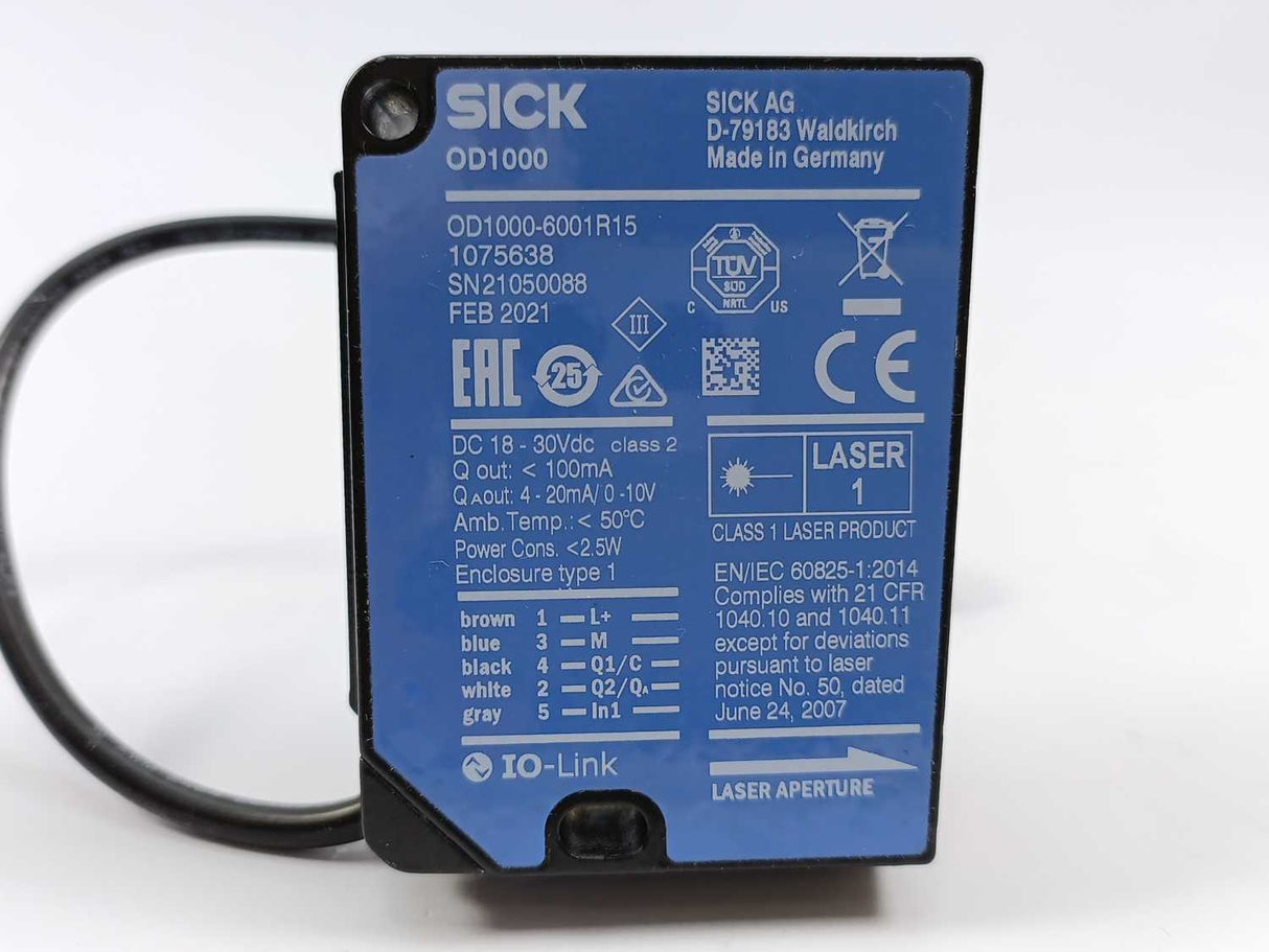 SICK 1075638 OD1000-6001R15 Displacement Measurement Sensors